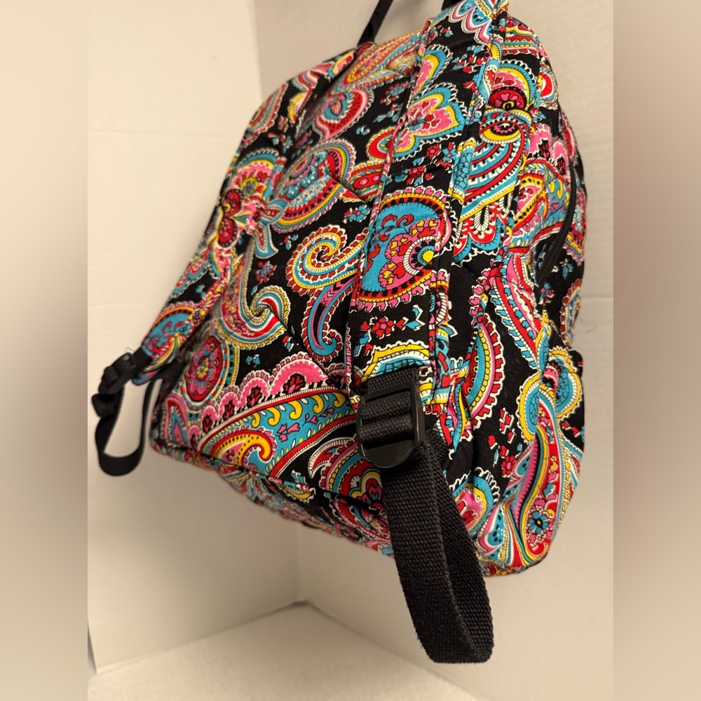 🎒 Vera Bradley Quilted Backpack | NWT | Paisley Print | Travel School Work - Picture 6 of 13